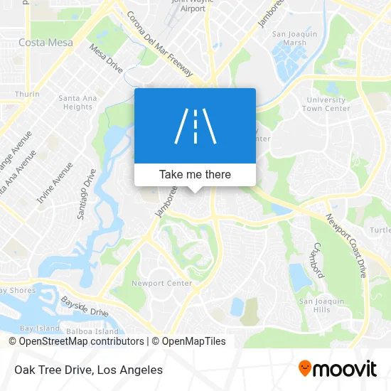 Oak Tree Drive map