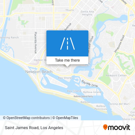 Saint James Road map