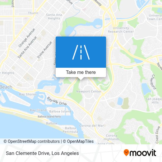 Mapa de San Clemente Drive