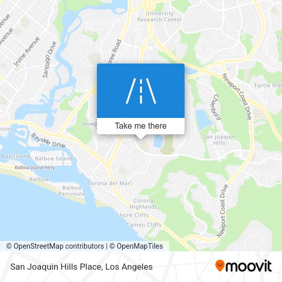 San Joaquin Hills Place map