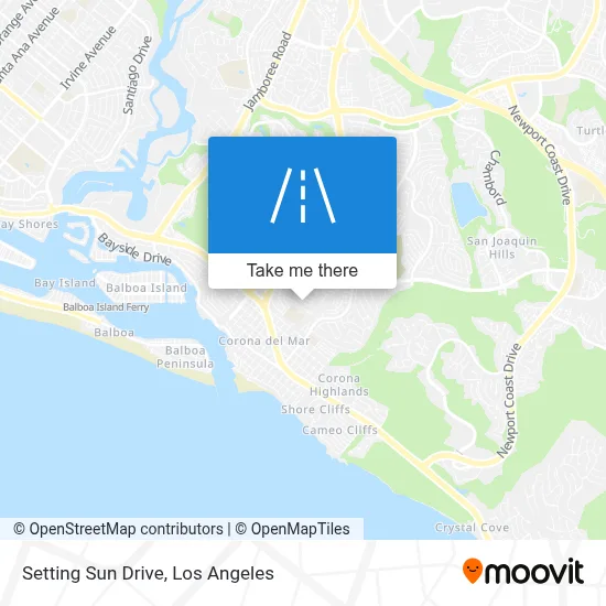 Setting Sun Drive map