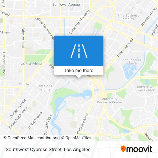 Southwest Cypress Street map
