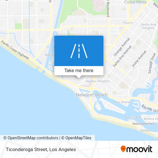 Ticonderoga Street map
