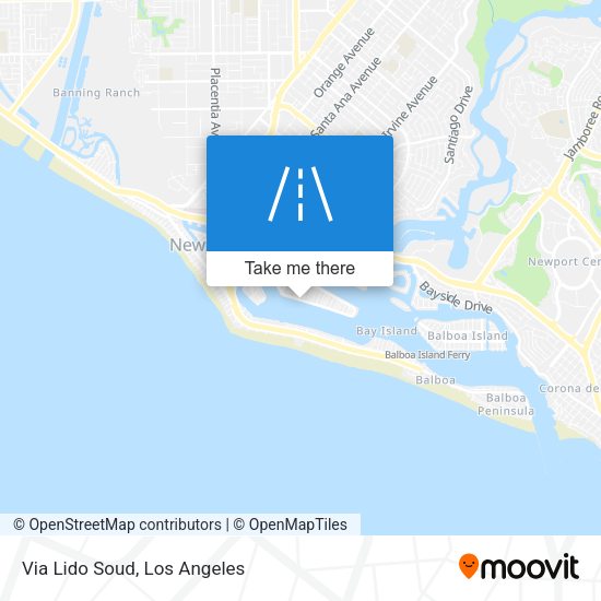Mapa de Via Lido Soud
