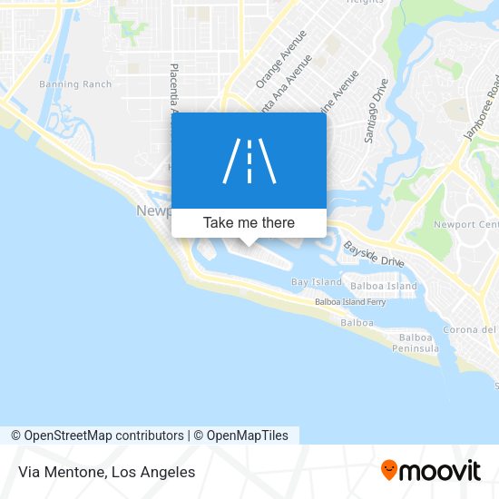 Mapa de Via Mentone