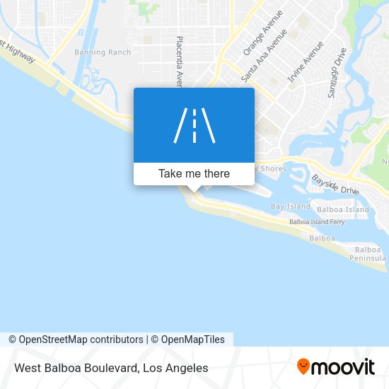 West Balboa Boulevard map