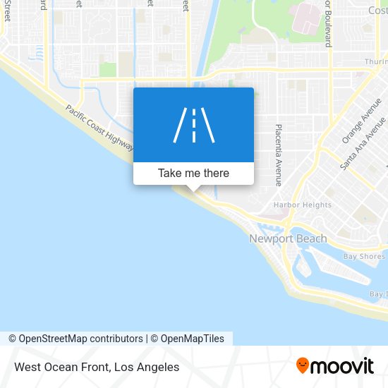 West Ocean Front map