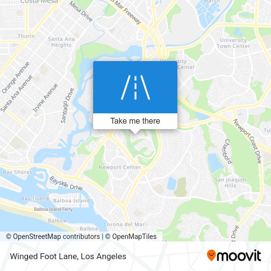 Winged Foot Lane map