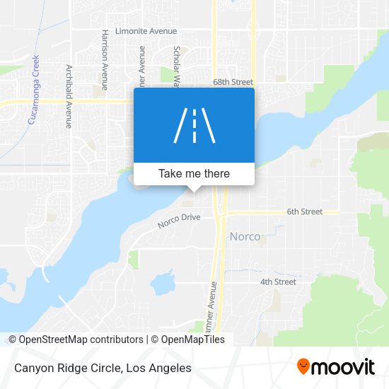 Canyon Ridge Circle map
