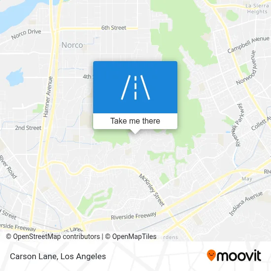 Carson Lane map