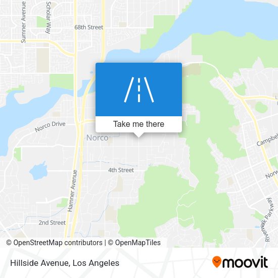 Mapa de Hillside Avenue