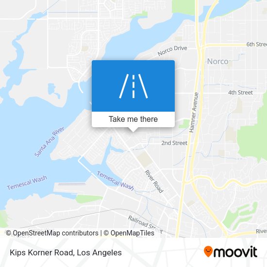 Kips Korner Road map
