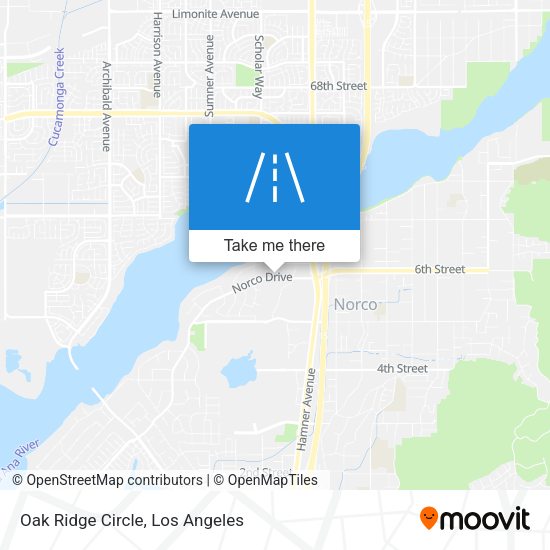 Oak Ridge Circle map