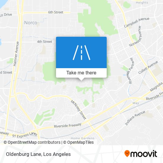 Mapa de Oldenburg Lane
