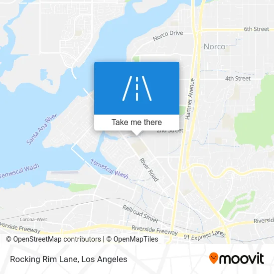 Rocking Rim Lane map