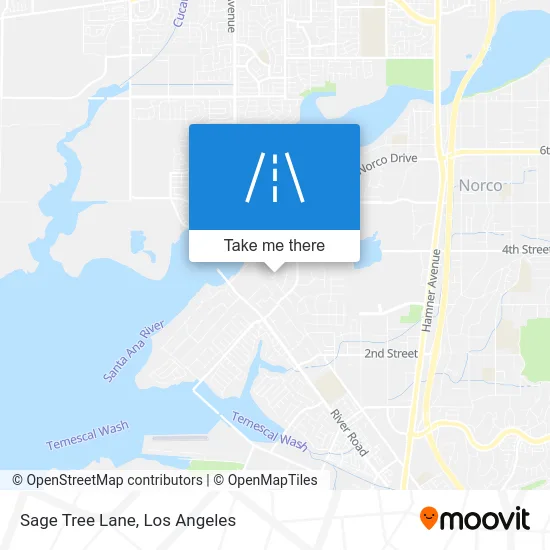 Sage Tree Lane map