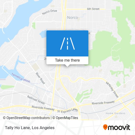 Mapa de Tally Ho Lane