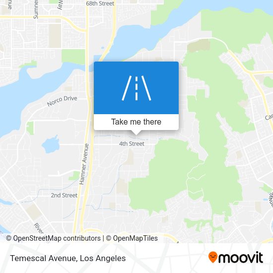 Mapa de Temescal Avenue