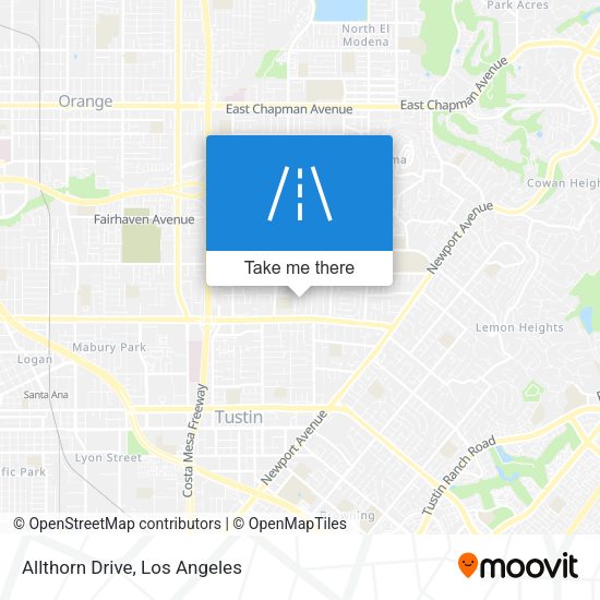 Mapa de Allthorn Drive