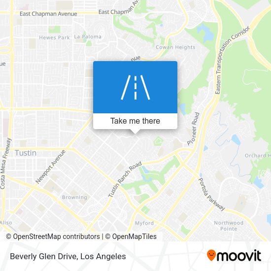 Mapa de Beverly Glen Drive