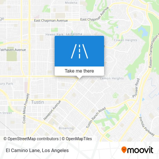 El Camino Lane map