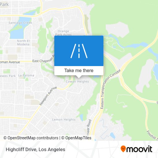 Mapa de Highcliff Drive
