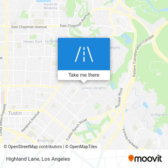 Mapa de Highland Lane