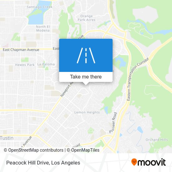 Peacock Hill Drive map