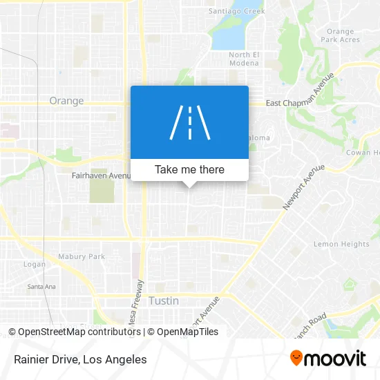 Rainier Drive map