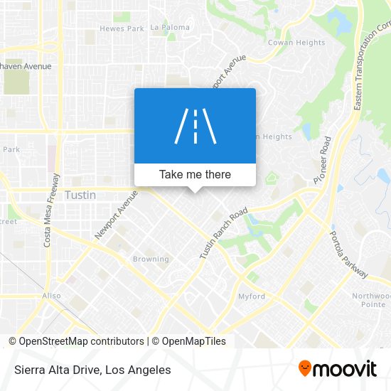 Sierra Alta Drive map