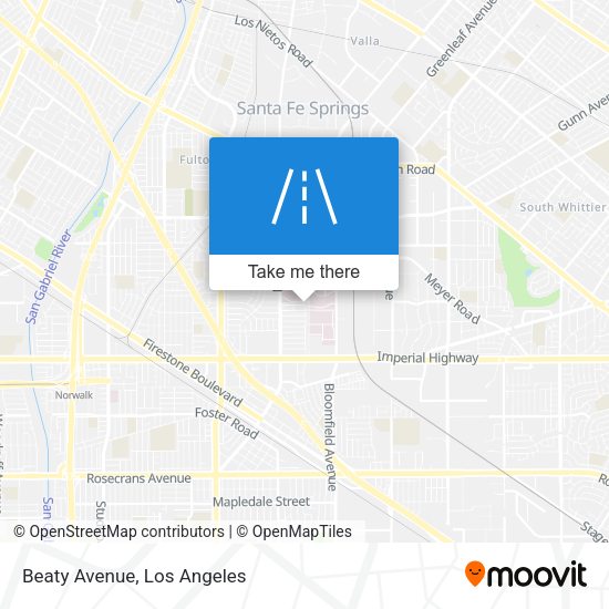 Mapa de Beaty Avenue