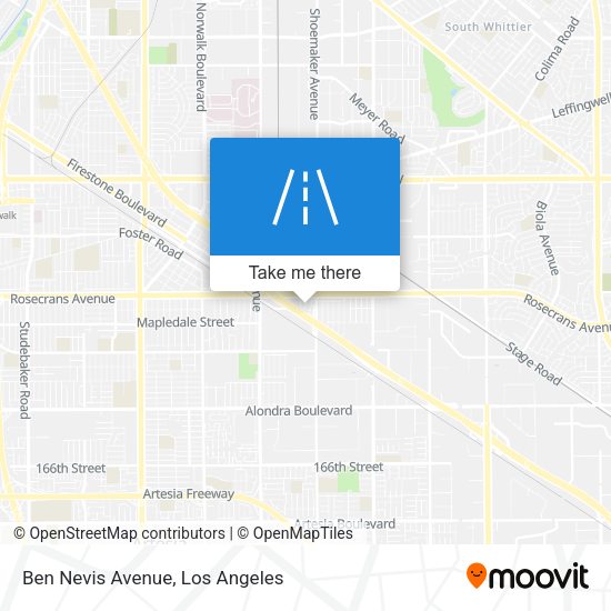 Ben Nevis Avenue map