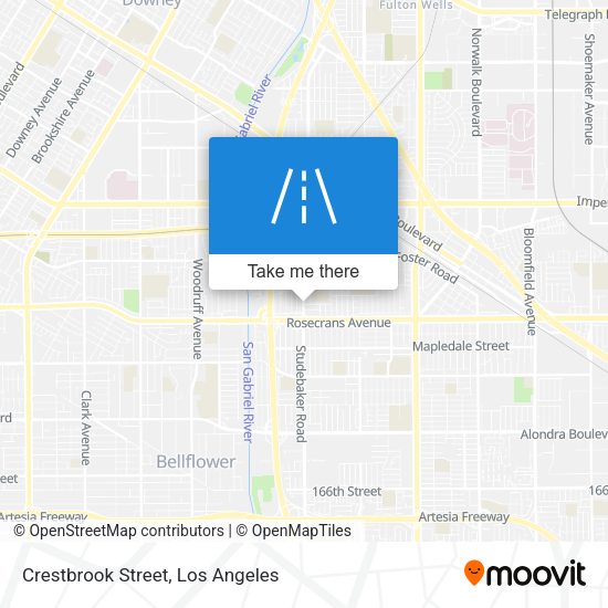 Crestbrook Street map