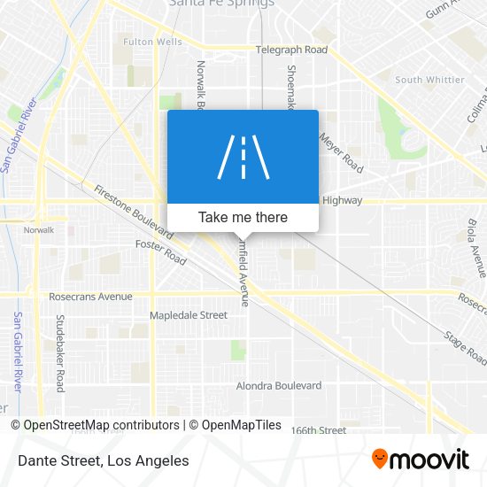 Mapa de Dante Street