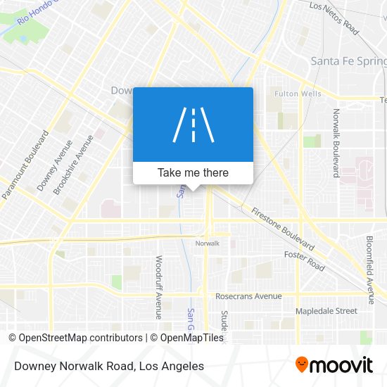Mapa de Downey Norwalk Road