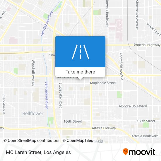 Mapa de MC Laren Street