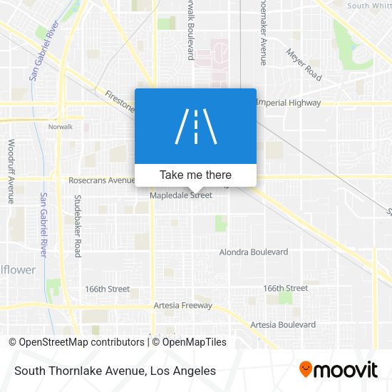South Thornlake Avenue map