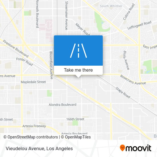 Vieudelou Avenue map