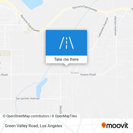 Green Valley Road map