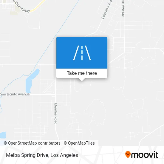 Melba Spring Drive map