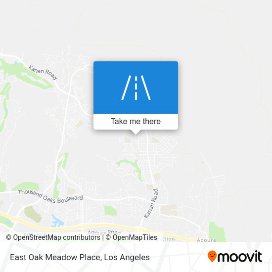 East Oak Meadow Place map