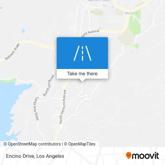 Encino Drive map