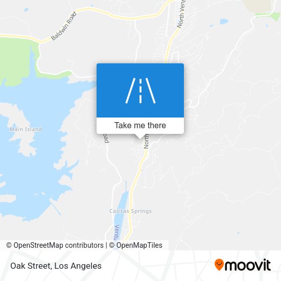 Mapa de Oak Street
