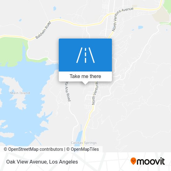 Mapa de Oak View Avenue