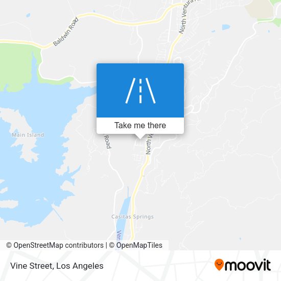 Mapa de Vine Street