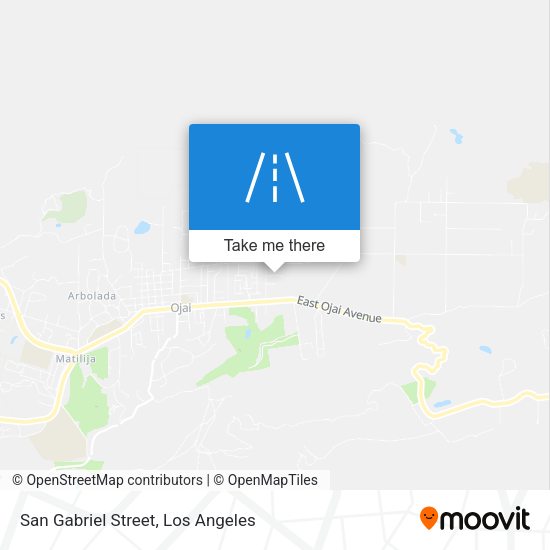 Mapa de San Gabriel Street