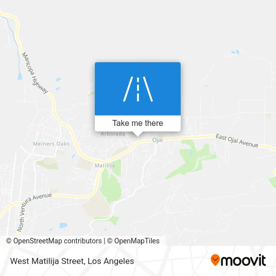 Mapa de West Matilija Street