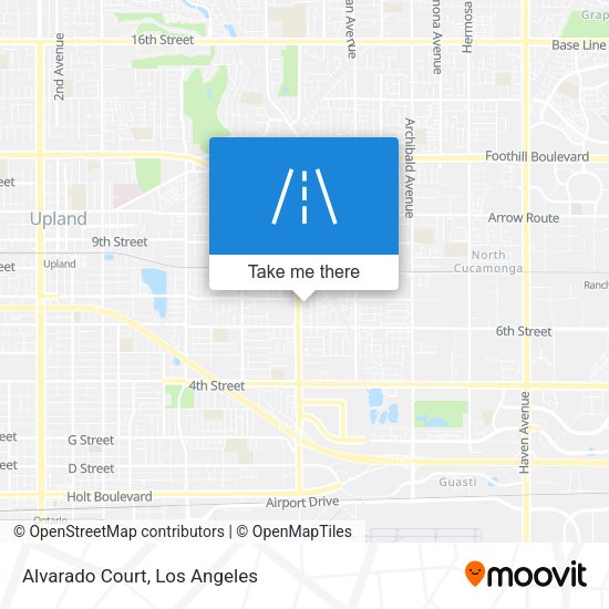 Mapa de Alvarado Court