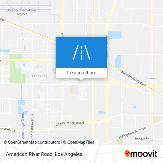 American River Road map