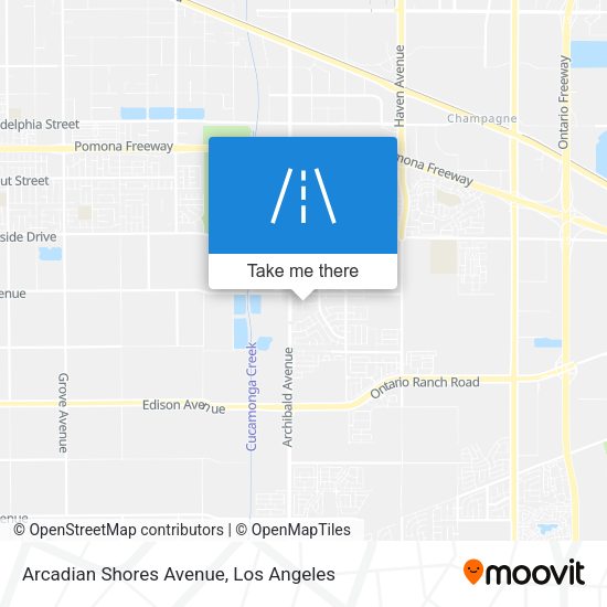 Arcadian Shores Avenue map